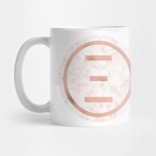 Rose Gold Marble Xi Mug